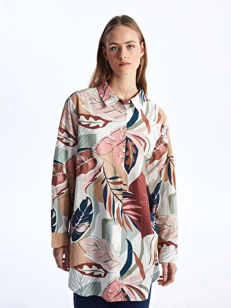 Desenli Kadın Gömlek Tunik