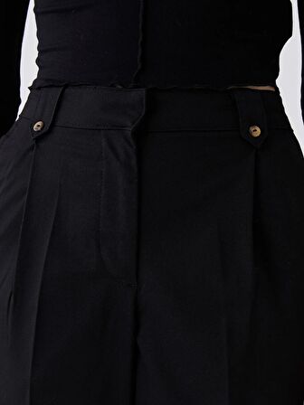 Rahat Kalıp Düz Gabardin Kadın Pantolon