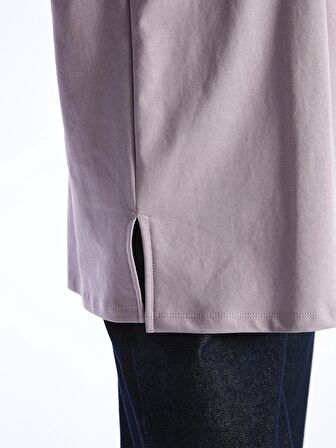 Bisiklet Yaka Düz Oversize Kadın Sweatshirt Tunik