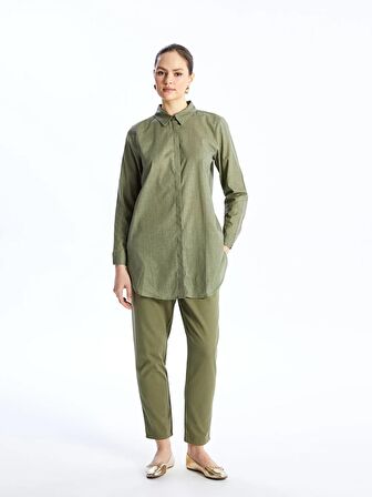 Kadın Havuç Kesim Düz Pantolon