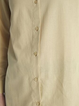 Düz Uzun Kollu Kadın Gömlek Tunik