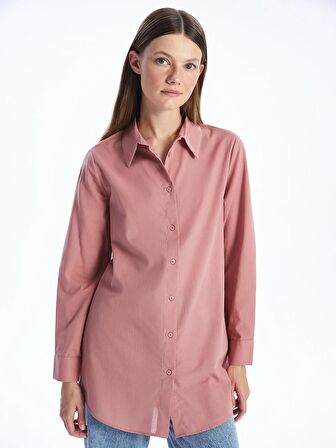 Düz Uzun Kollu Kadın Gömlek Tunik