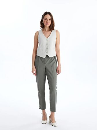 Beli Lastikli Standart Fit Kadın Pantolon
