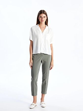 Beli Lastikli Standart Fit Kadın Pantolon
