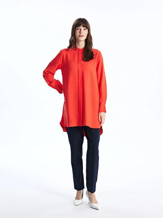 Kadın Hakim Yaka Düz Gömlek Tunik