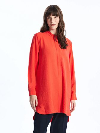 Kadın Hakim Yaka Düz Gömlek Tunik