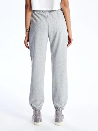 Kadın Beli Lastikli Düz Jogger Eşofman Altı