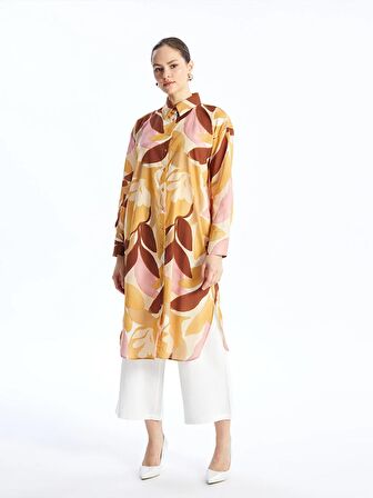 Desenli Kadın Gömlek Tunik