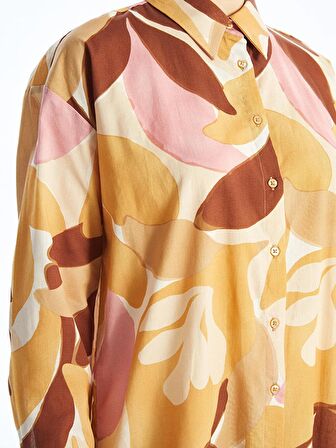 Desenli Kadın Gömlek Tunik