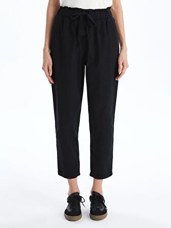 Beli Lastikli Rahat Kalıp Kadın Pantolon