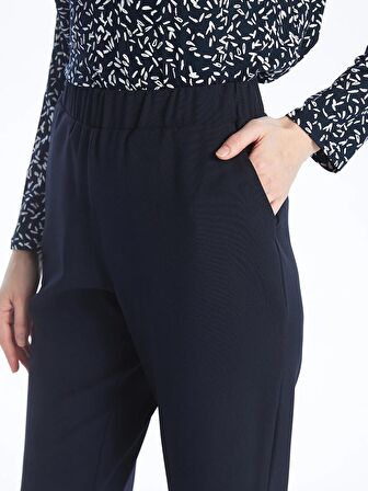 Beli Lastikli Havuç Kesim Kadın Pantolon