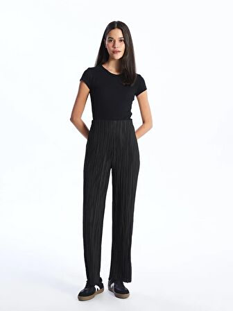 Beli Lastikli Rahat Kalıp Kadın Pantolon