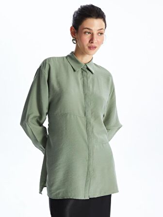 Düz Oversize Kadın Gömlek Tunik