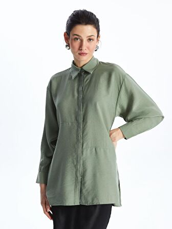 Düz Oversize Kadın Gömlek Tunik