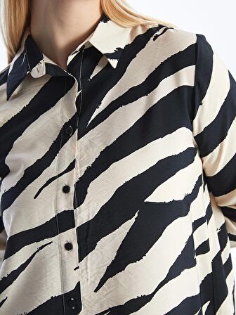 Desenli Kadın Gömlek Tunik