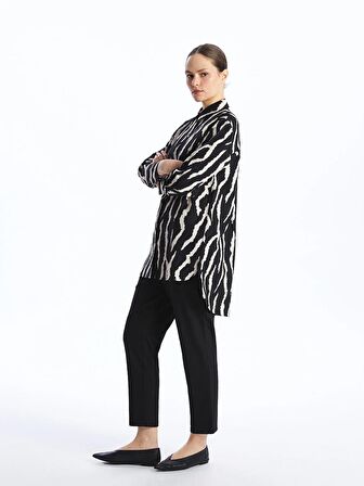 Desenli Kadın Gömlek Tunik