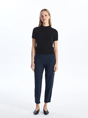 Beli Lastikli Rahat Kalıp Kadın Pantolon