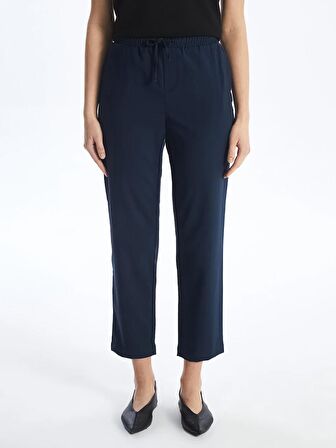 Beli Lastikli Rahat Kalıp Kadın Pantolon