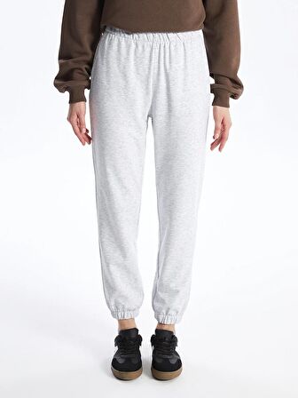 Kadın Beli Lastikli Düz Jogger Eşofman Altı