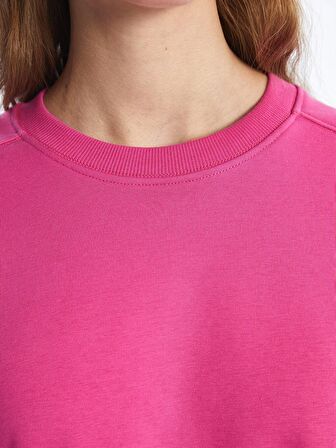 Bisiklet Yaka Oversize Kadın Sweatshirt