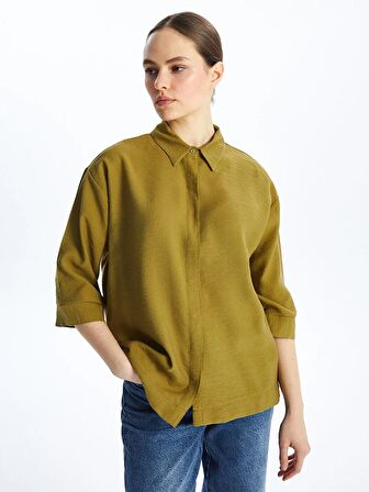 Düz Oversize Kadın Gömlek