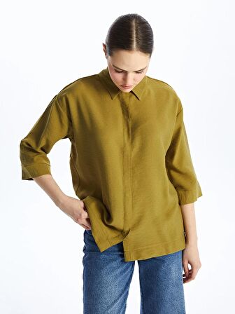 Düz Oversize Kadın Gömlek