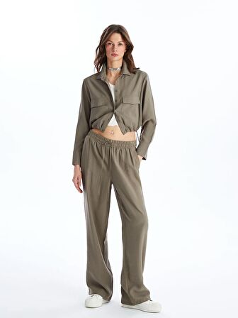 Beli Lastikli Standart Fit Kadın Pantolon