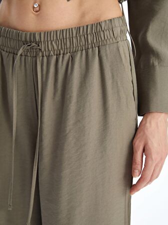 Beli Lastikli Standart Fit Kadın Pantolon
