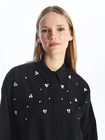 Taş Baskılı Kadın Gömlek Tunik