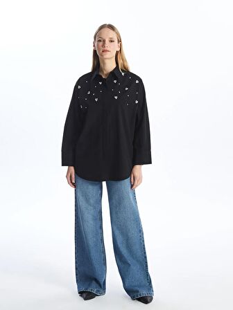 Taş Baskılı Kadın Gömlek Tunik