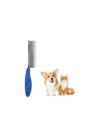 3 Adet Kedi Köpek Tüy Açıcı Tarak – Tek Taraflı Metal, Kısa Ve Uzun Dişli, Kauçuk Saplı, Ergonomik Kullanım, Pet Dematting Comb