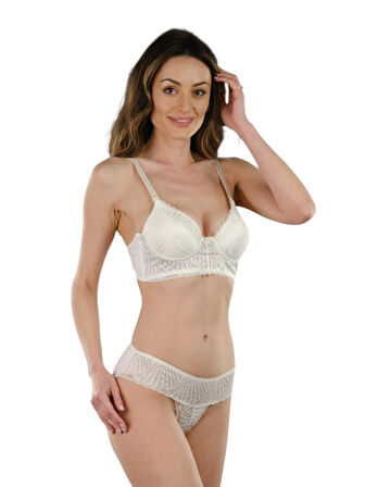 STORMED İç Giyim Kadın Destekli Dantelli Sütyen Takımı 5070