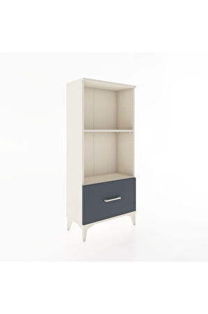 Hyperion Dolap 2 Raflı Tek Çekmeceli 60x44x134 Aytaşı-Antrasit