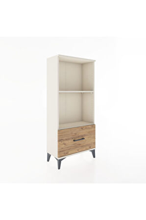 Hyperion Dolap 2 Raflı Tek Çekmeceli 60x44x134 Aytaşı-Çam