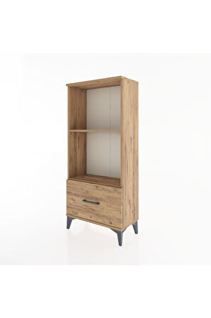 Hyperion Dolap 2 Raflı Tek Çekmeceli 60x44x134 Çam-Çam