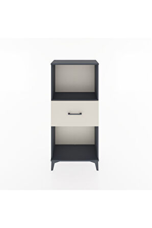 Hyperion Dolap Tek Raflı Tek Çekmeceli 60x44x134 Antrasit-Aytaşı