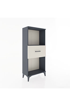 Hyperion Dolap Tek Raflı Tek Çekmeceli 60x44x134 Antrasit-Aytaşı