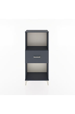 Hyperion Dolap Tek Raflı Tek Çekmeceli 60x44x134 Antrasit-Antrasit