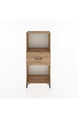 Hyperion Dolap Tek Raflı Tek Çekmeceli 60x44x134 Çam-Çam