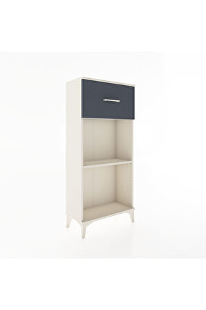 Hyperion Dolap Tek Raflı Tek Çekmeceli 60x44x134 Aytaşı-Antrasit