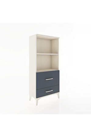 Hyperion Dolap 2 Raflı 2 Çekmeceli 60x44x134 Aytaşı-Antrasit