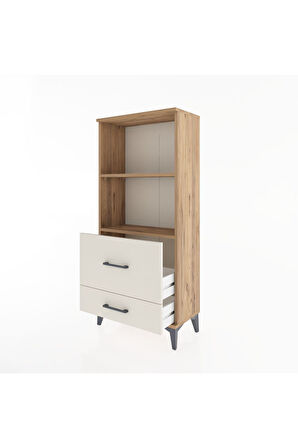 Hyperion Dolap 2 Raflı 2 Çekmeceli 60x44x134 Çam-Aytaşı