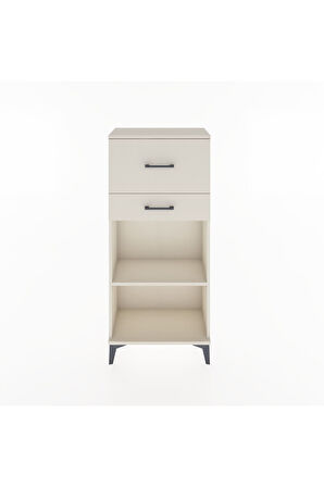 Hyperion Dolap Tek Raflı 2 Çekmeceli 60x44x134 Aytaşı-Aytaşı