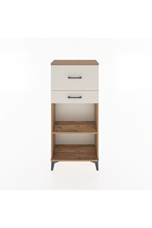 Hyperion Dolap Tek Raflı 2 Çekmeceli 60x44x134 Çam-Aytaşı