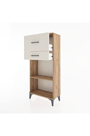 Hyperion Dolap Tek Raflı 2 Çekmeceli 60x44x134 Çam-Aytaşı