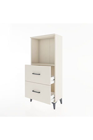 Hyperion Dolap Tek Raflı 2 Çekmeceli 60x44x134 Aytaşı-Aytaşı