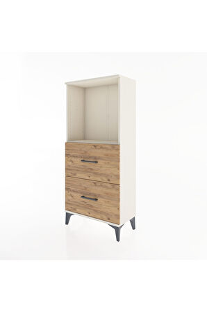 Hyperion Dolap Tek Raflı 2 Çekmeceli 60x44x134 Aytaşı-Çam