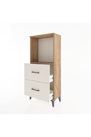 Hyperion Dolap Tek Raflı 2 Çekmeceli 60x44x134 Çam-Aytaşı