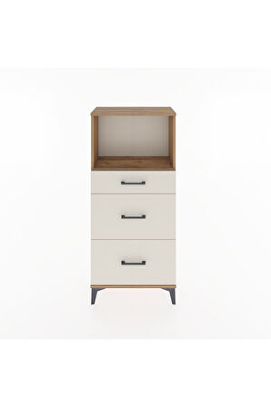 Hyperion Dolap Tek Raflı 3 Çekmeceli 60x44x134 Çam-Aytaşı