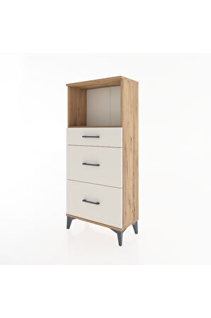 Hyperion Dolap Tek Raflı 3 Çekmeceli 60x44x134 Çam-Aytaşı